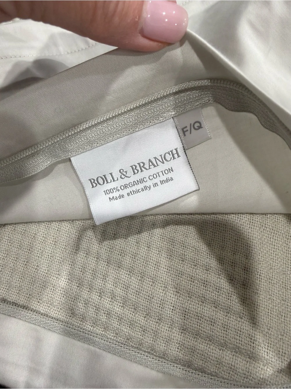 Boll & Branch NEW Dream Duvet Cover & Sham Queen Size $489 MSRP